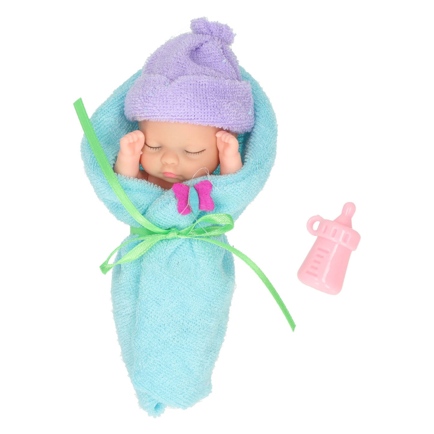 Mini popje in wikkeldoek