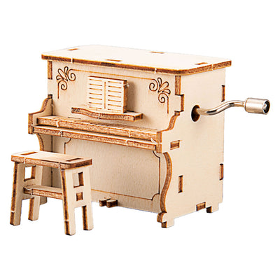 Lobbes houten bouwpakket wind up piano