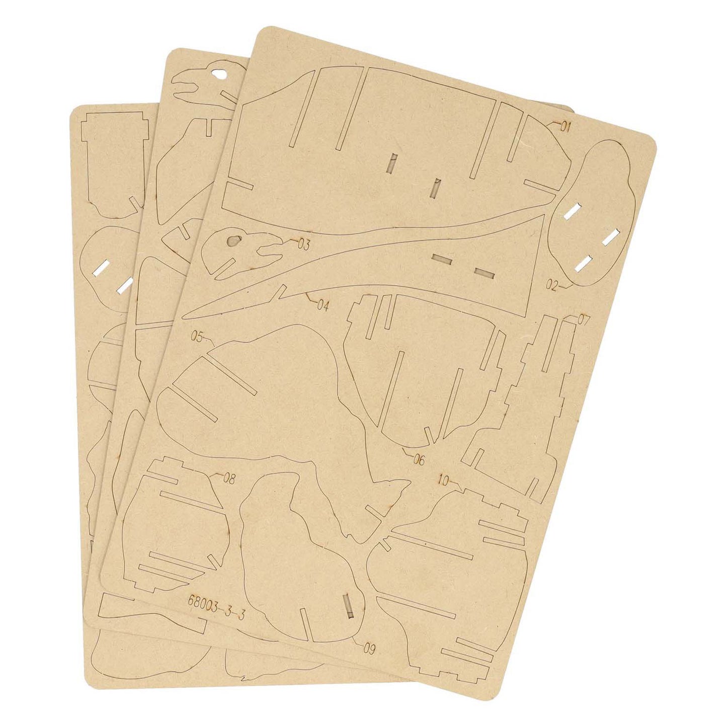 Houten bouwpakket dino 3d stegosaurus