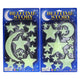 Glow in the dark set maan en sterren