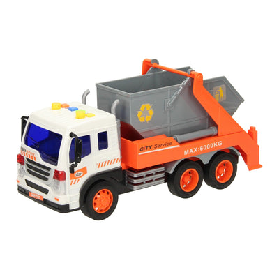 Lobbes speelgoed bv truck met afzetbak met licht en geluid