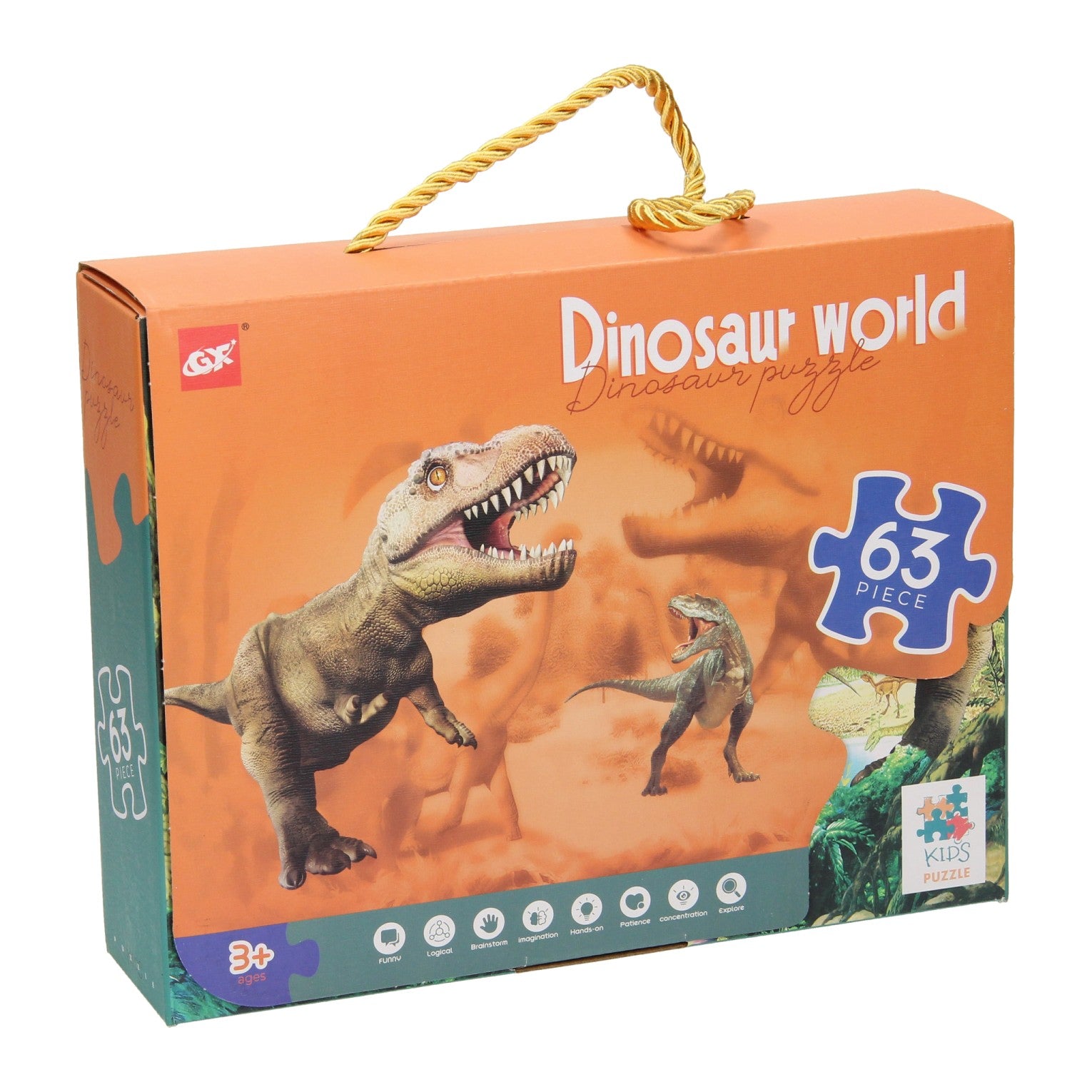 Legpuzzel dino wereld, 63st.