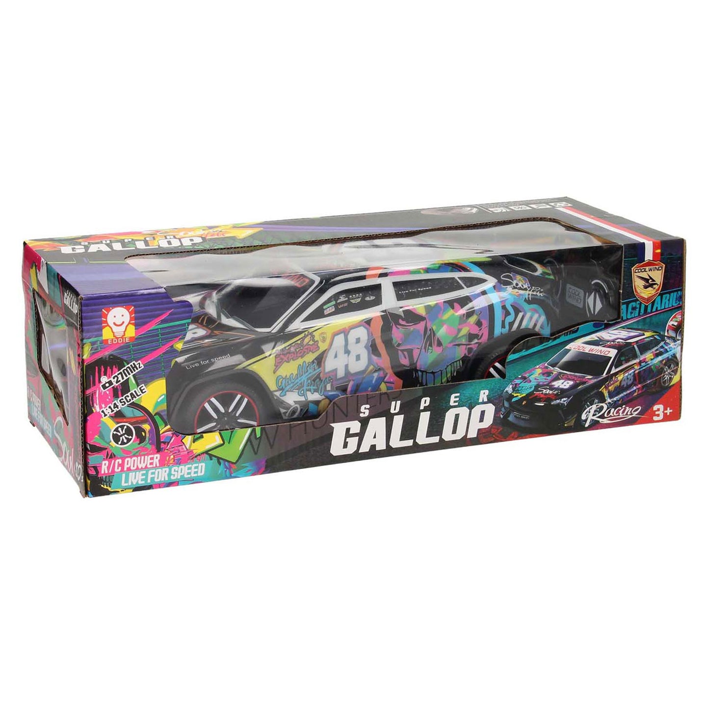 Lobbes speelgoed bv rc bestuurbare racewagen softbody graffity