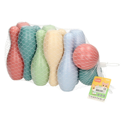 Lobbes speelgoed bv kegelspel pastel, 12dlg.