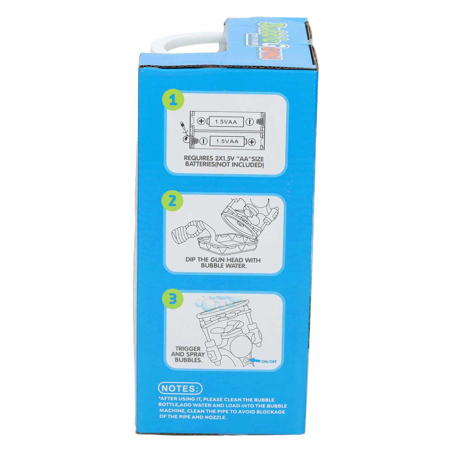 Bellenblaas pistool met bellenblaas