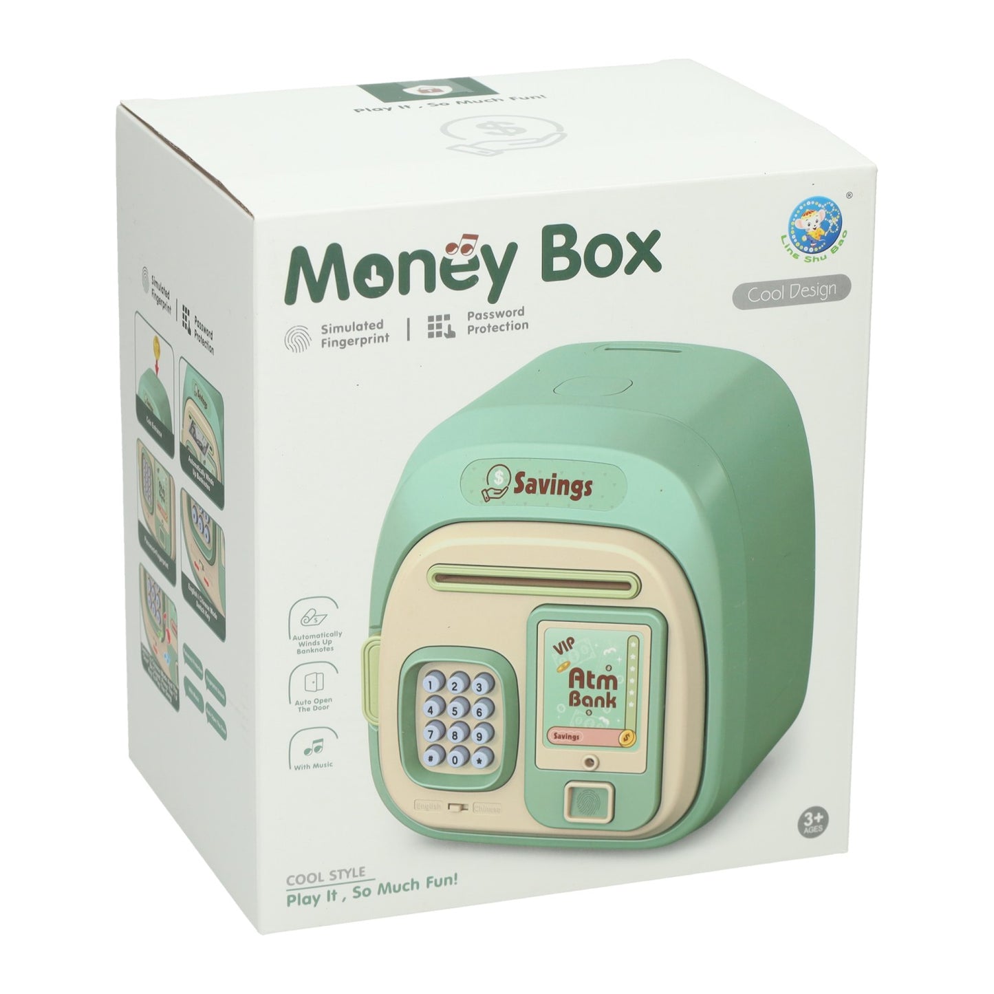 Spaarkluis met codeslot groen