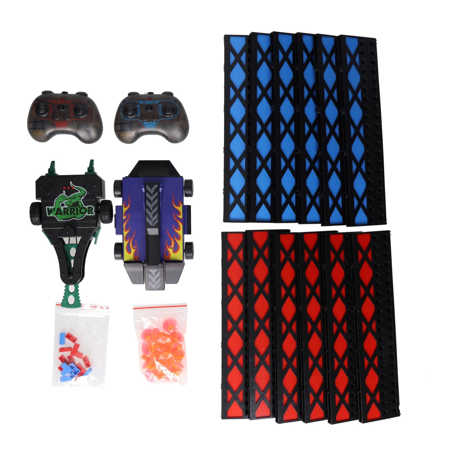 Lobbes speelgoed bv rc bestuurbare battle robots - set van 2 robots en arena