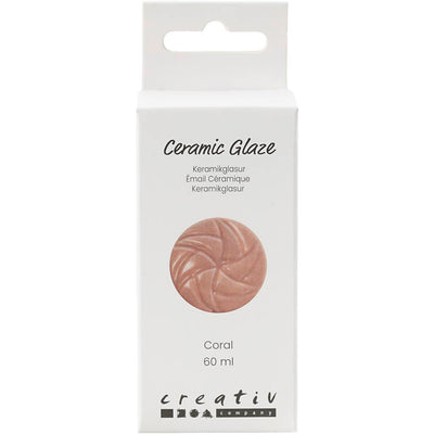 Creativ company keramiek glazuur 984-1101 c dekkend coral - 60ml