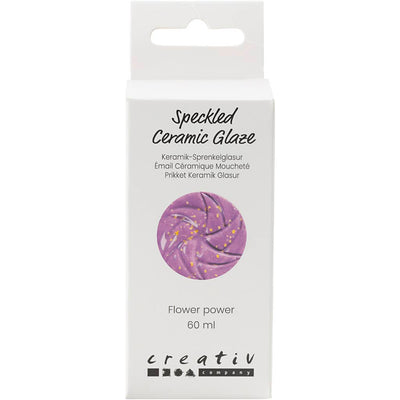 Creativ company https: www.cchobby.nl gespikkeld-keramiekglazuur-999-1060-c-dekkend-flower-power-60-ml-1-doosje