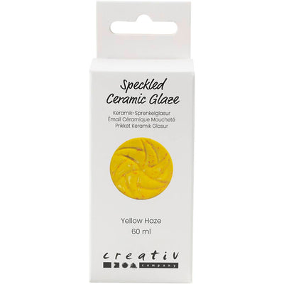 Creativ company gespikkeld keramiek glazuur 999-1060 c dekkend yellow haze - 60ml