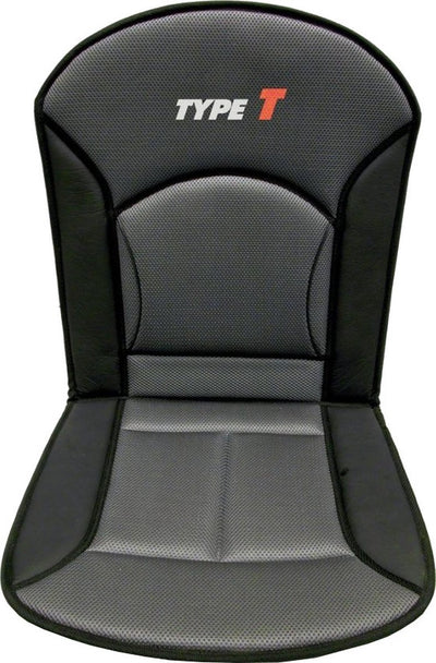 Carpoint stoelkussen type-t 90 x 45 cm zwart grijs