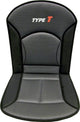 Carpoint stoelkussen type-t 90 x 45 cm zwart grijs