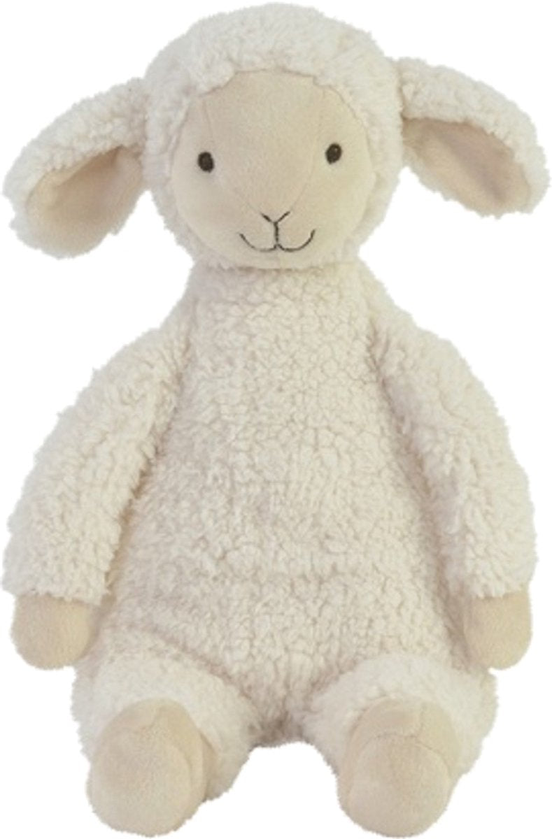 Happy horse lam leo knuffel 38cm - wit - baby knuffel