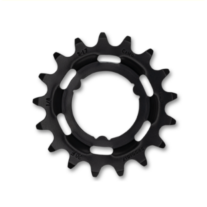 KMC Shimano tandwiel 17t, Chromoly Black