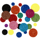 Creativ company creotime foamstickers cirkels glitter 150 stuks - afbeelding 1