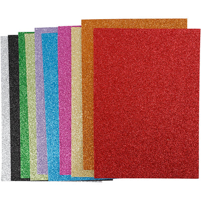 Creativ company https: www.cchobby.nl glitter-foam-vellen-a4-vel-210x297-mm-dikte-2-mm-glitter-diverse-kleuren-10-div-vellen-1-doos