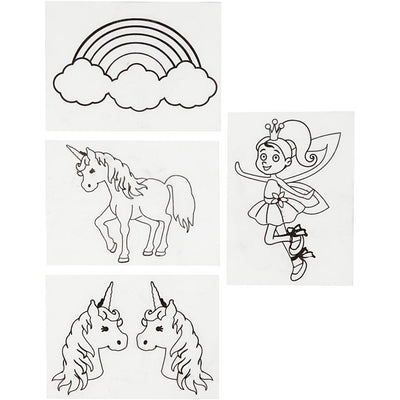 Creativ company https: www.cchobby.nl vellen-krimpfolie-met-motieven-unicorn-vel-10-5x14-5-cm-dikte-0-3-mm-mat-transparant-4-vel-1-doos