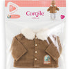 Corolle poppenjasje velours kleine ontdekker 30cm bruin fleece.