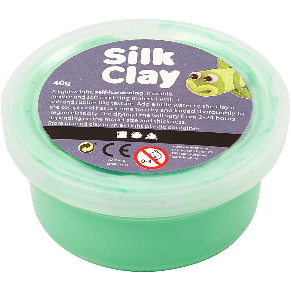 Silk clay lichtgroen 40gr