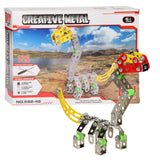 Constructieset metaal dino, 122 dlg. - afbeelding 1