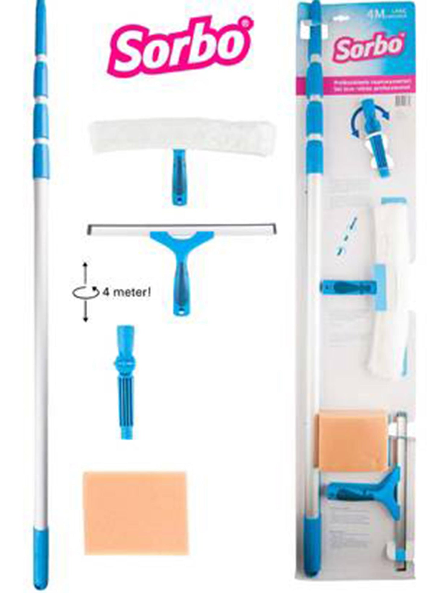 Vero raamwasser prof 5-delig incl. tel.steel