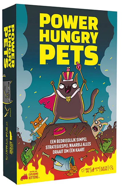 Exploding kittens power hungry pets - nederlandstalig kaartspel - partyspel