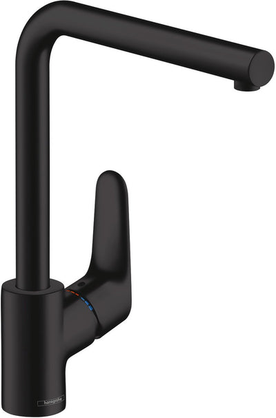 Hansgrohe focus m41 - keukenmengkraan - ééngreeps bediening - 280mm - mat zwart