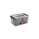 Sunware q-line schoenpoetsdoos met inzet 15l - 40x30x18 cm - metaal zwart