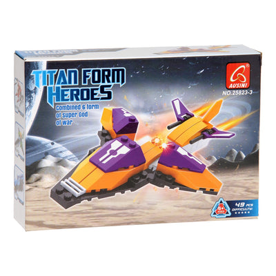 Bouwset titan heroes - space oranje - 49dlg.