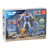 Lobbes bouwset titan heroes - space oranje - 49dlg.