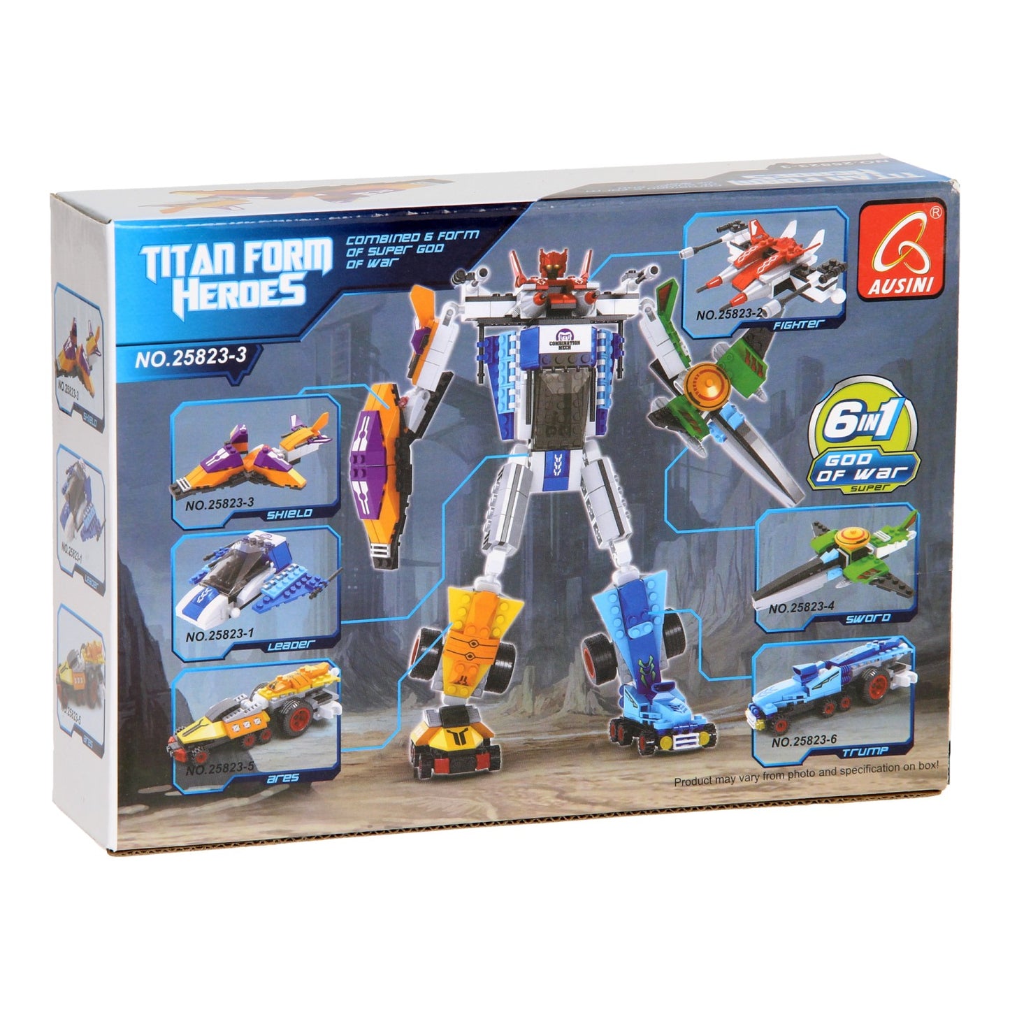 Lobbes bouwset titan heroes - space oranje - 49dlg.