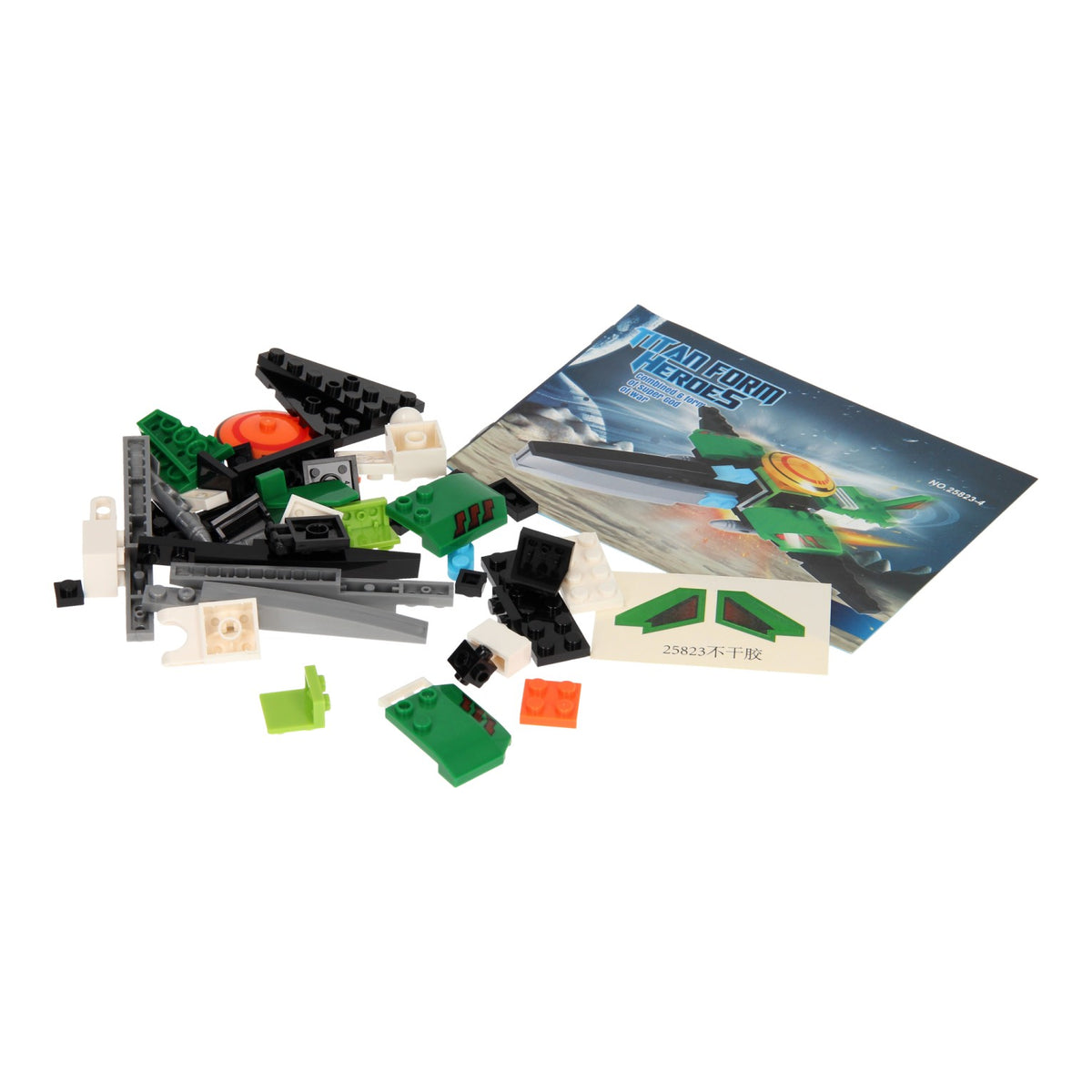 Bouwset titan heroes - space groen, 51dlg.