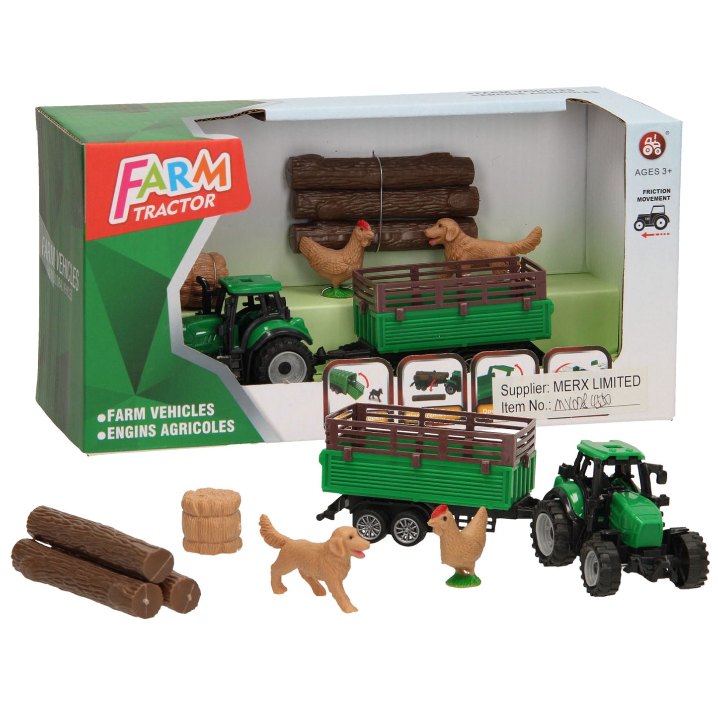 Tractor met toebehoren - set 3