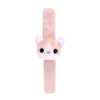 Lobbes pluche klaparmband katje roze