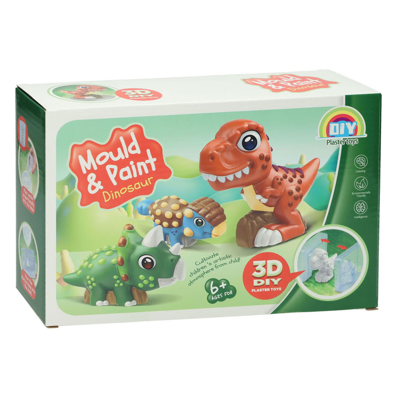 Gieten schilderen dino 3d