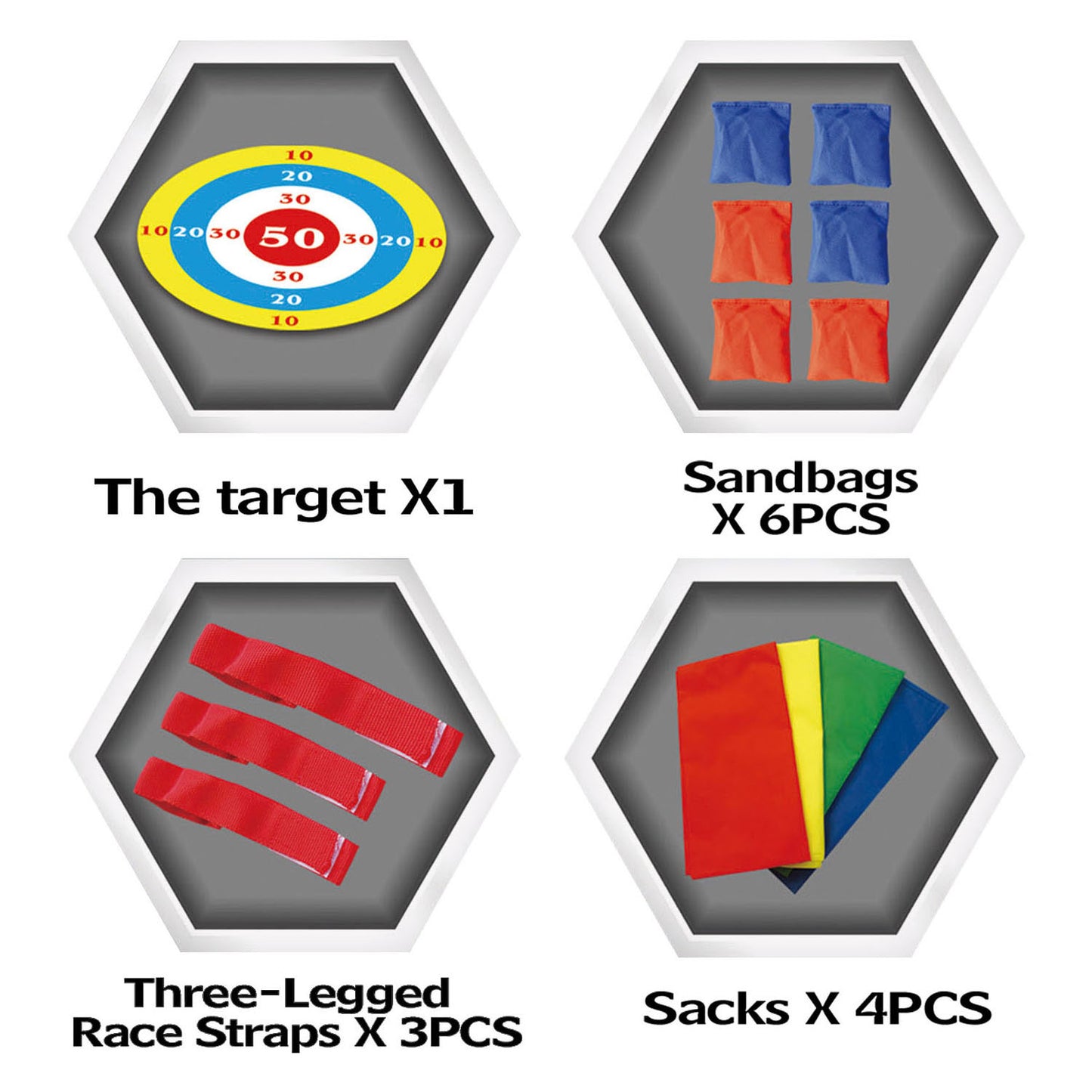 Lobbes speelgoed bv classic games outdoor 3in1 buitenspellen