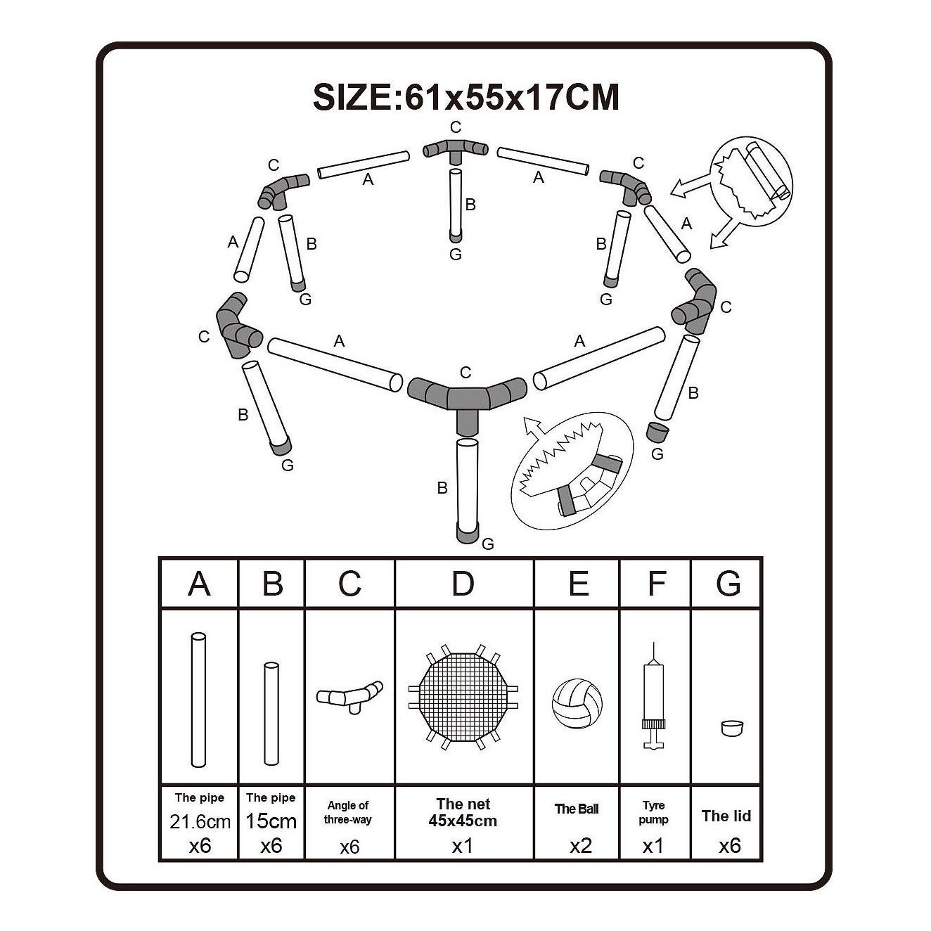 Bouncing Tafel Outdoor