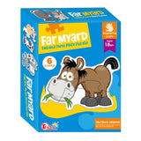 Lobbes matching puzzel boerderij, 6st. - afbeelding 1