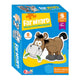 Lobbes matching puzzel boerderij, 6st.