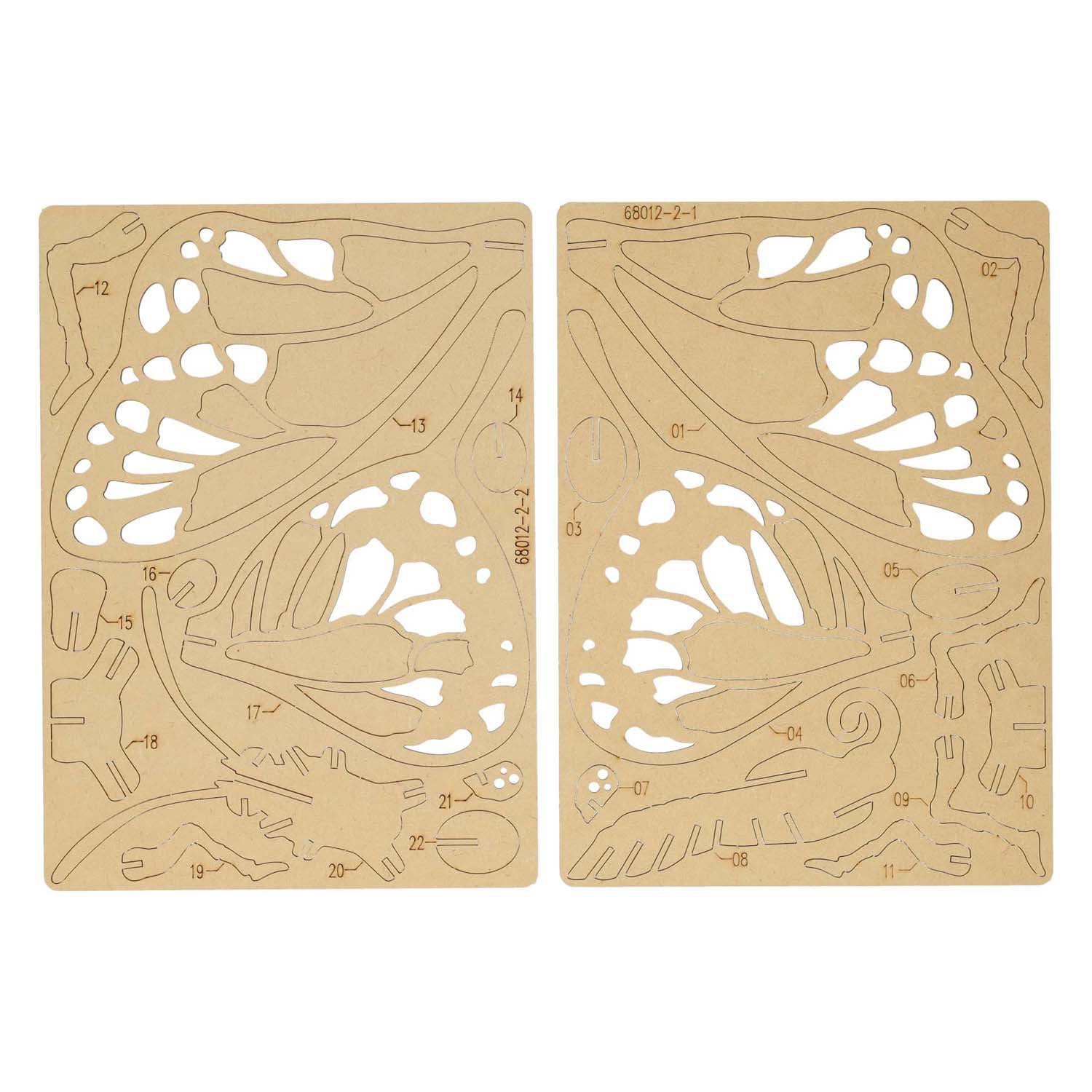Lobbes houten bouwpakket 3d vlinder