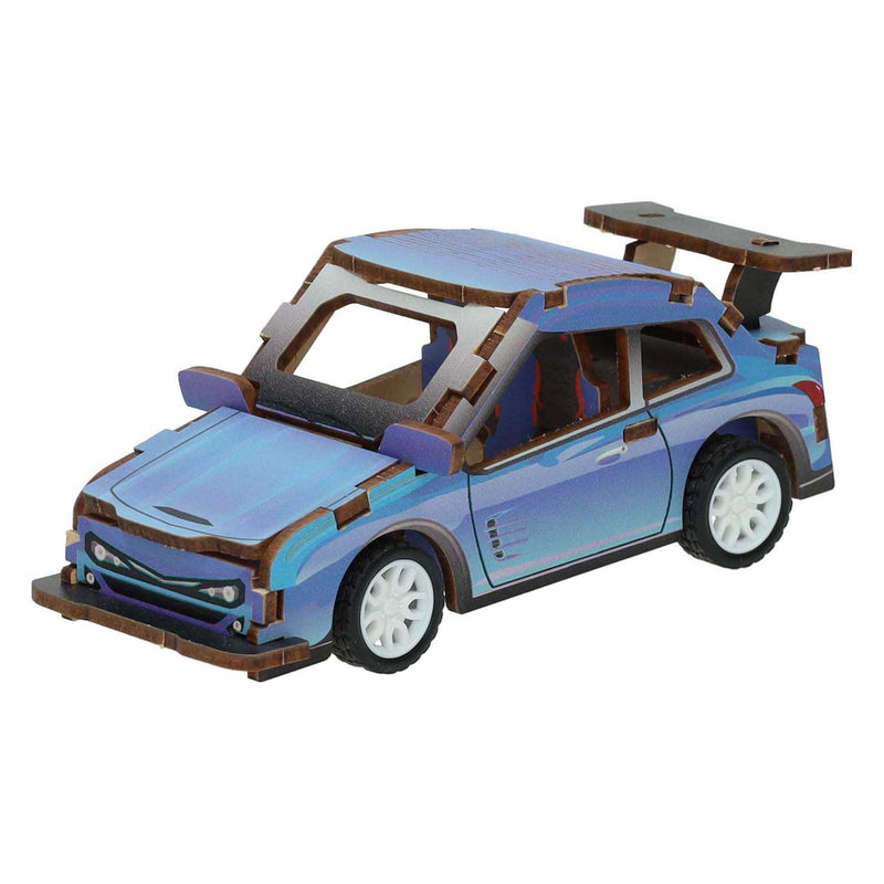 Lobbes houten bouwpakket 3d sportwagen