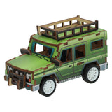 Lobbes houten bouwpakket 3d safariwagen - afbeelding 1