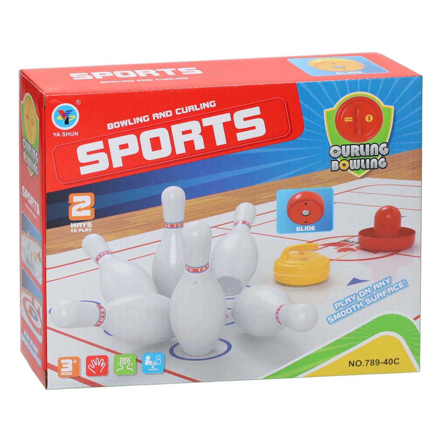 Lobbes airbowling- en curlingset