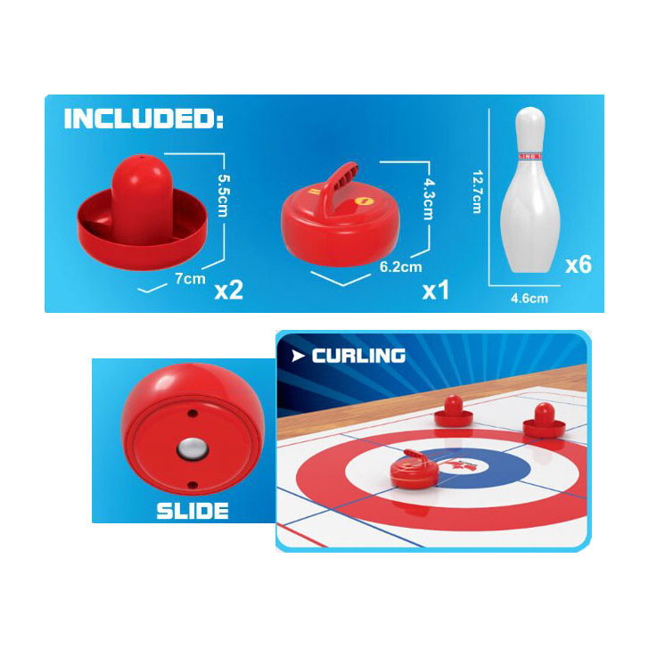 Lobbes airbowling- en curlingset