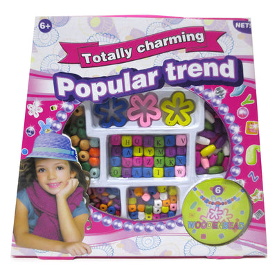 Houten kralen juwelenset