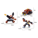 Titans robot bouwblokjes bouwset 3-in-1 - afbeelding 5