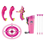 Lobbes pijl- en boogset met licht roze - afbeelding 2