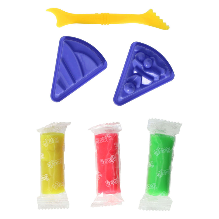 Kleiset met 2 toetjesvormen en tool - 3 kleuren klei