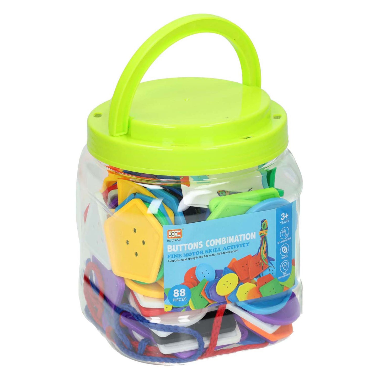 Rijgknopen in box, 88dlg.