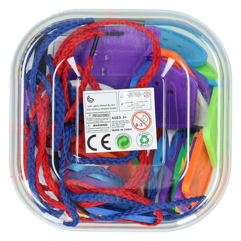 Rijgknopen in box, 88dlg.